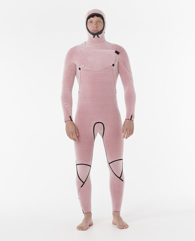 F-Bomb Fusion 5/4mm - Heren winter wetsuit met borstrits en capuchon