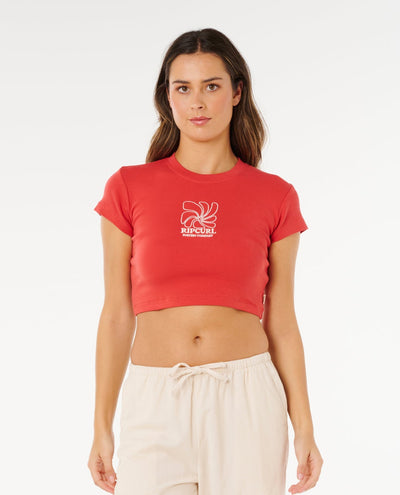Rip Curl Pacific Coast Baby Short Sleeve T-shirt For Women