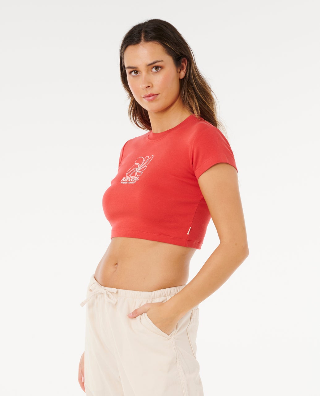 Rip Curl Pacific Coast Baby Short Sleeve T-shirt For Women