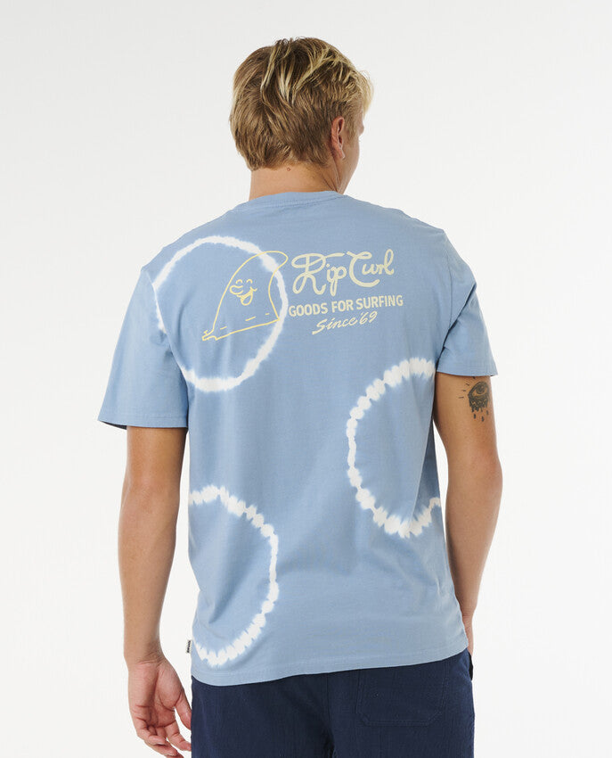 Pacific Rinse Fin Short Sleeve T-shirt For Men