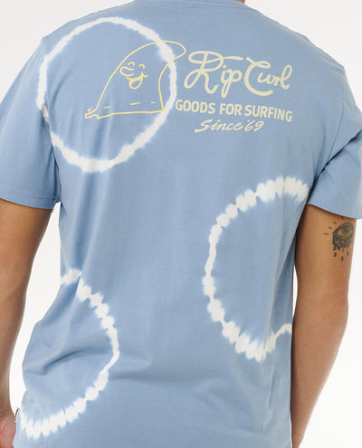 Pacific Rinse Fin Short Sleeve T-shirt For Men
