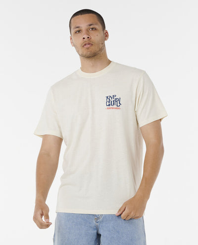Rip Curl Shaper Address Tee - Mens Surf Lifestyle Short Sle