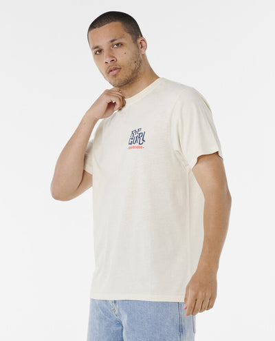 Rip Curl Shaper Address Tee - Mens Surf Lifestyle Short Sle