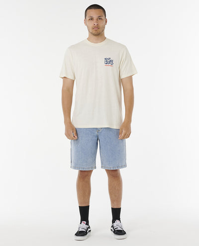Rip Curl Shaper Address Tee - Mens Surf Lifestyle Short Sle