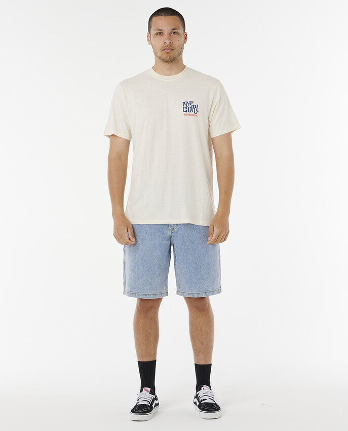 Rip Curl Shaper Address Tee - Mens Surf Lifestyle Short Sle