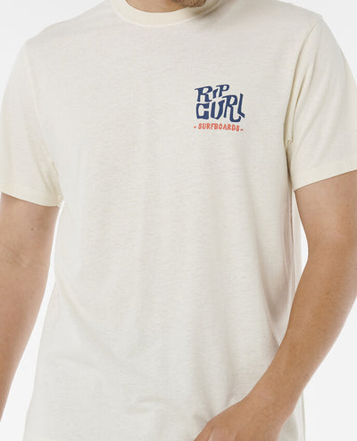 Rip Curl Shaper Address Tee - Mens Surf Lifestyle Short Sle