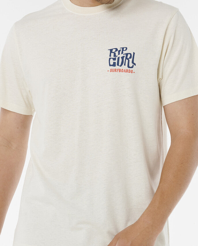 Rip Curl Shaper Address Tee - Mens Surf Lifestyle Short Sle