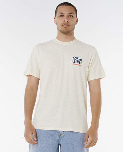 Rip Curl Shaper Address Tee - Mens Surf Lifestyle Short Sle