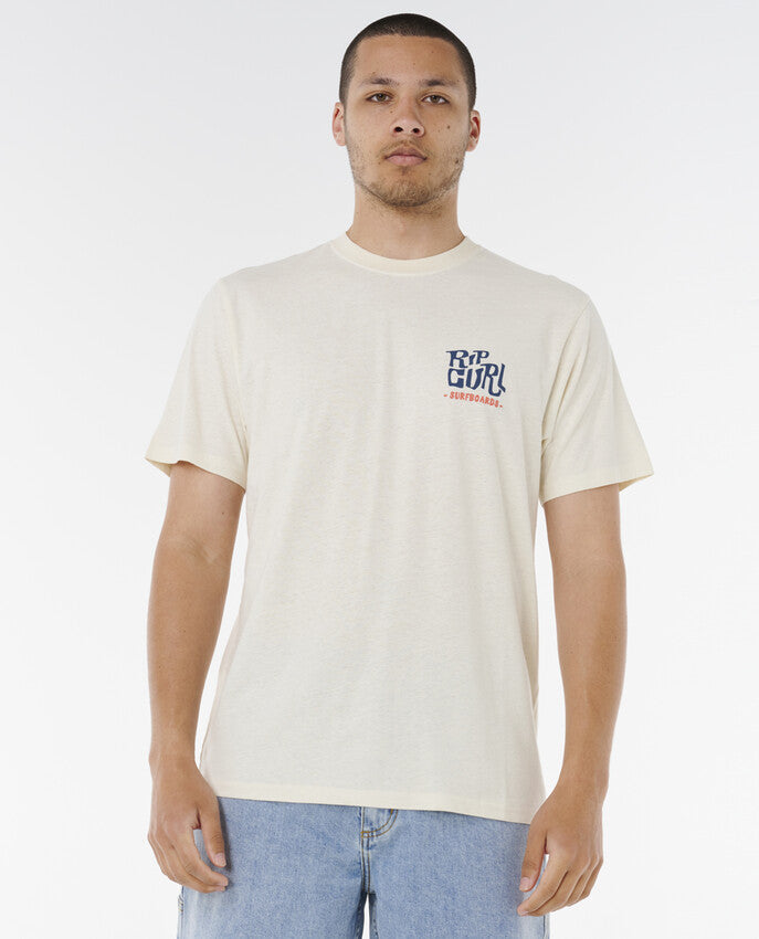 Rip Curl Shaper Address Tee - Mens Surf Lifestyle Short Sle