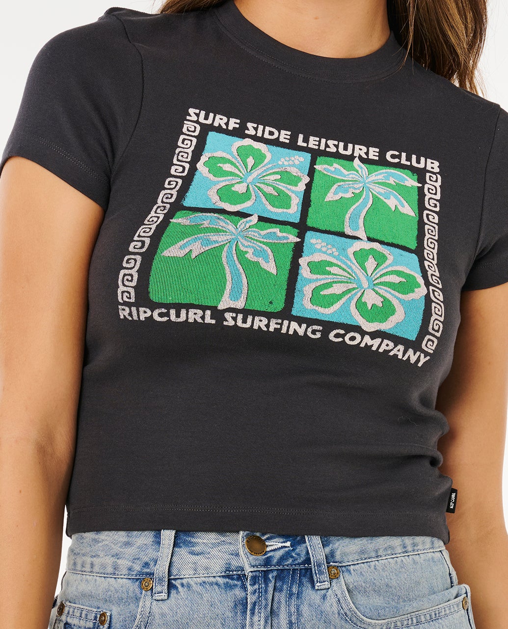 Rip Curl Surf Side Fitted Short Sleeve T-shirt For Women