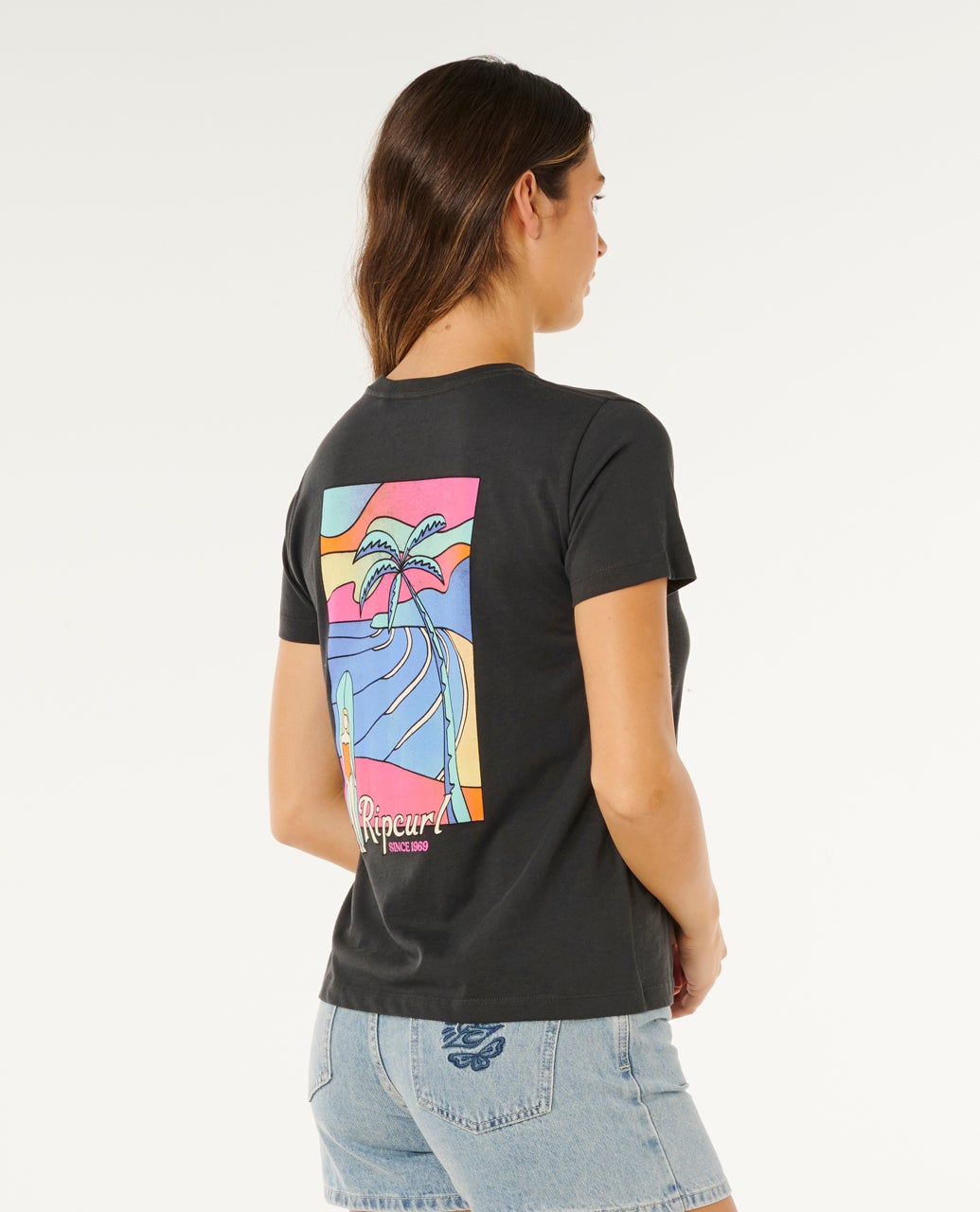 Tide Line Standard Short Sleeve T-shirt For Women