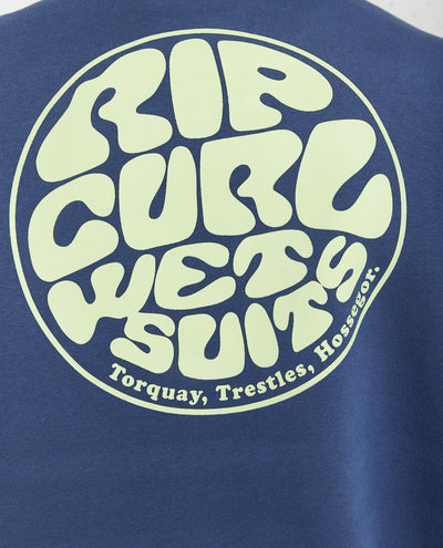 Wetsuit Icon - Heren Surf Lifestyle Fleece Hoodie