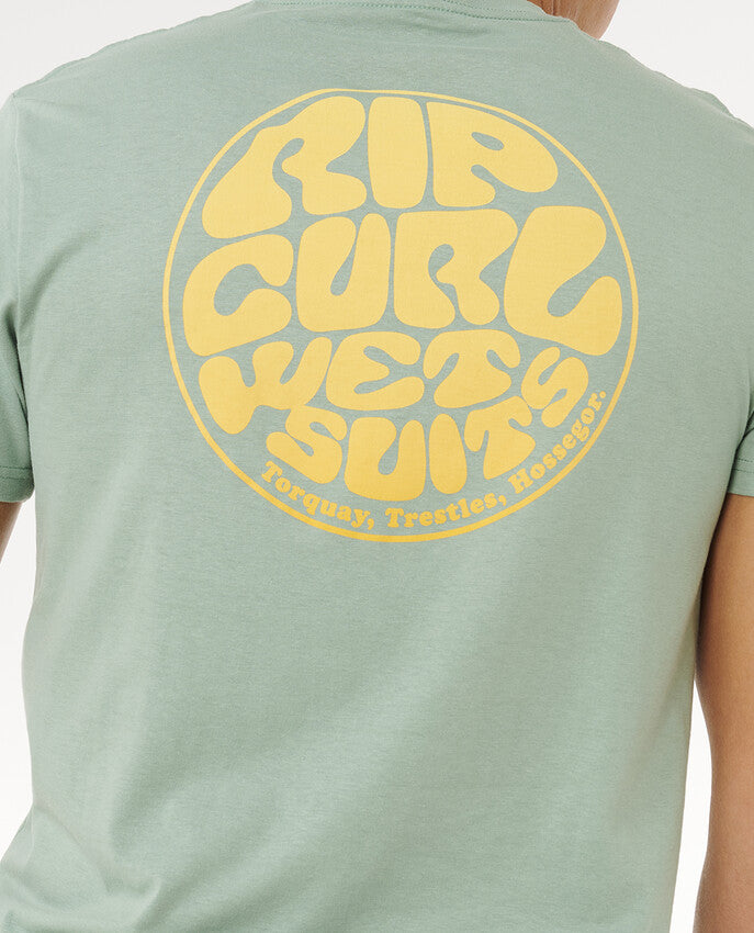 Rip Curl Wettie Passage Icon Short Sleeve T-shirt For Men
