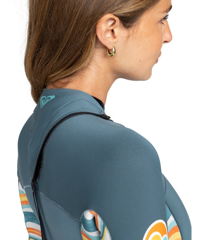 2mm Swell Series - Springsuit met korte mouwen en rits aan de achterkant voor dames