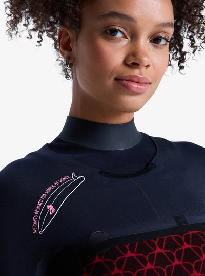 Roxy 3/2mm Swell Natural - Womens Front Zip Wetsuit