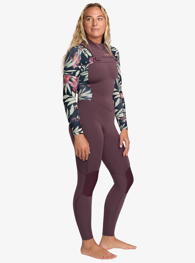 Roxy 4/3mm Swell Natural - Womens Front Zip Wetsuit