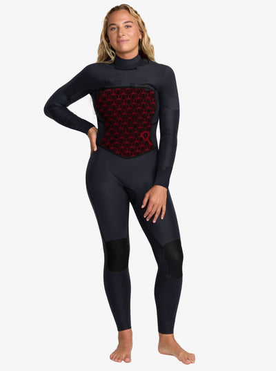 Roxy 4/3mm Swell Natural - Womens Front Zip Wetsuit
