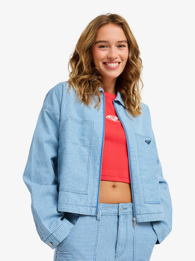ROXY Beachfront Bliss - Cropped Workwear Jacket Für Damen