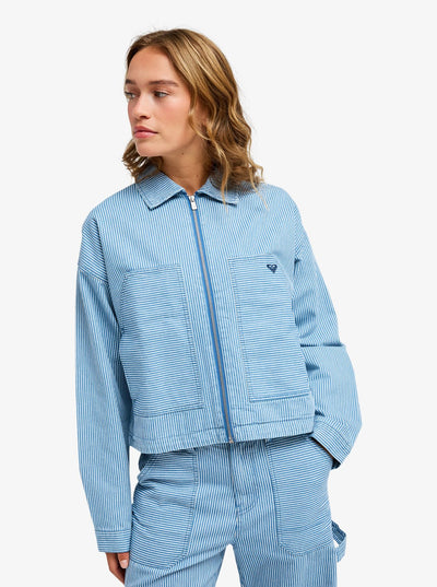 ROXY Beachfront Bliss - Cropped Workwear Jacket Für Damen
