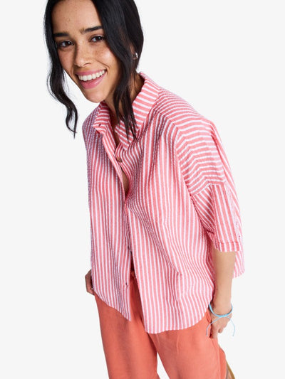 Beachy Nostalgia Stripe - Korte Mouwen Shirt Voor Dames