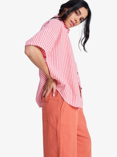 Beachy Nostalgia Stripe - Korte Mouwen Shirt Voor Dames