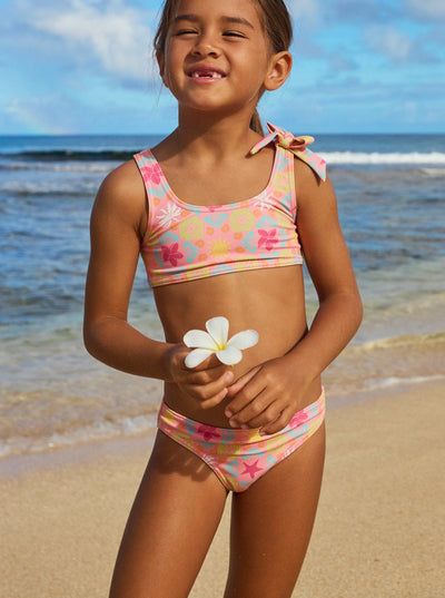 Check Tw Bralette St - Two Piece Bralette Bikini Set For Juvenile Girls