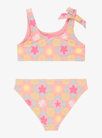 Check Tw Bralette St - Two Piece Bralette Bikini Set For Juvenile Girls