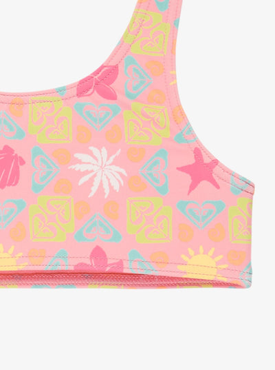 Check Tw Bralette St - Two Piece Bralette Bikini Set For Juvenile Girls