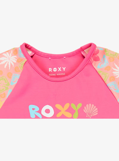 ROXY Check Tw Ss Lycra Set - Kurze Ärmel Rash Vest Set For Juvenile Girls