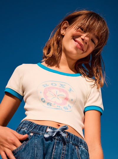 ROXY Hey Yeah Yeah - Girls Surf Lifestyle Short Sleeve