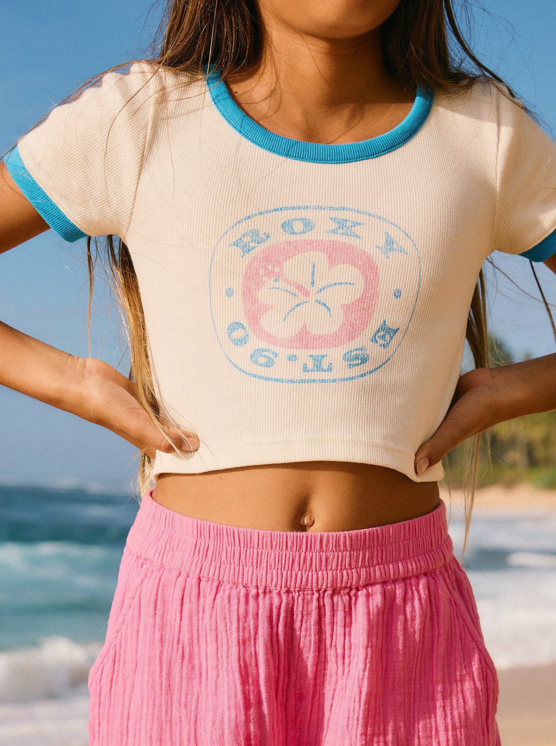 ROXY Hey Yeah Yeah - Girls Surf Lifestyle Short Sleeve
