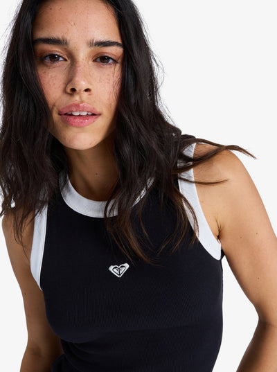 Roxy Iconic Days Dress - Sleeveless Rib Knit Dress For Women