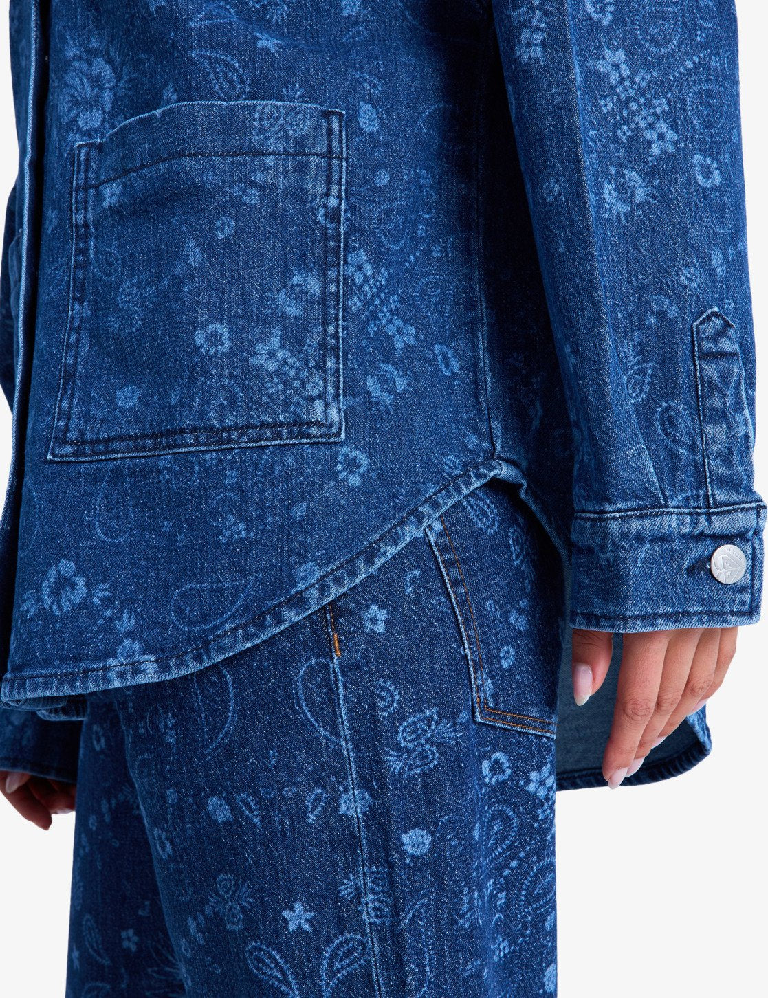 Kick Back Washed Denim - Overshirt Voor Dames