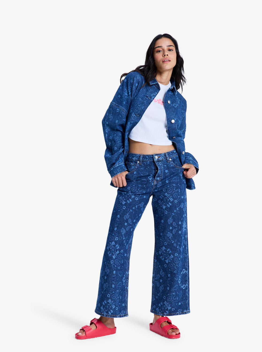 Kick Back Washed Denim - Overshirt Voor Dames
