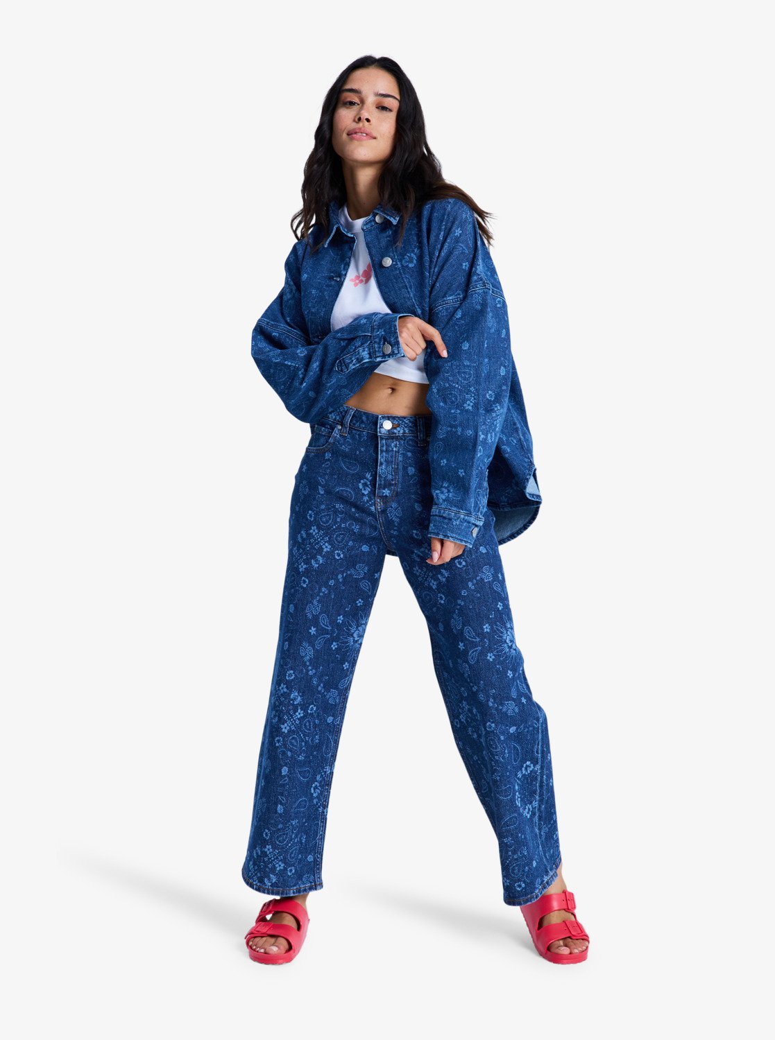 Kick Back Washed Denim - Overshirt Voor Dames