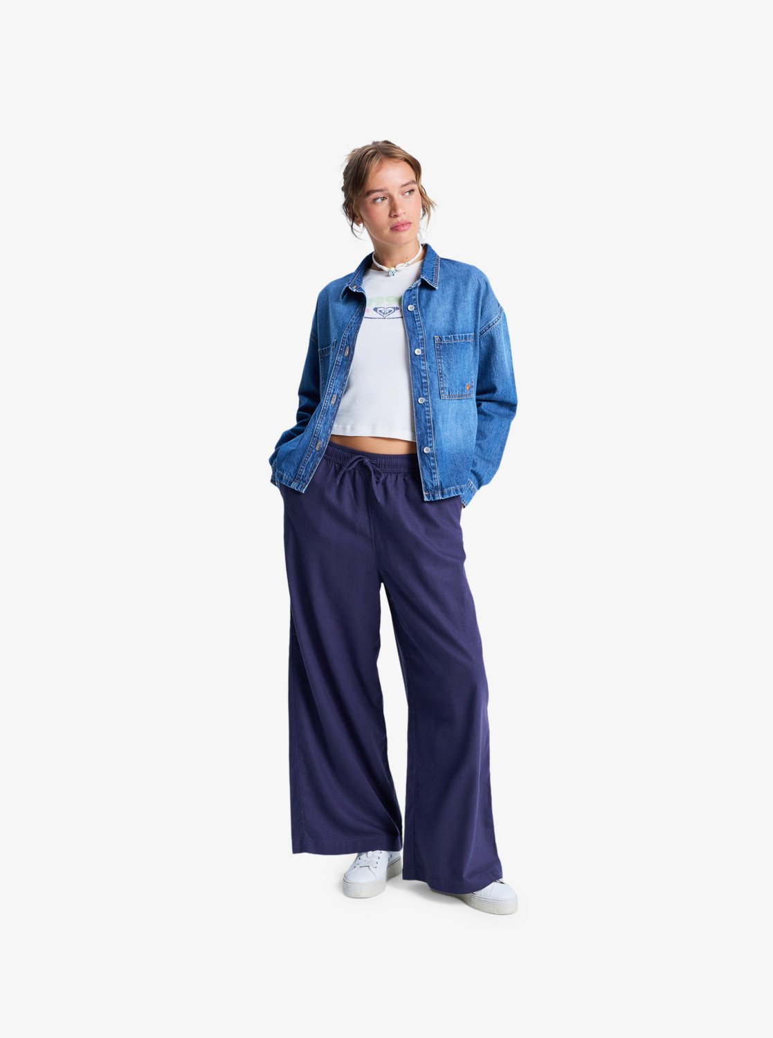 Roxy Lekeitio Break Mid Pant - Easy Wear Lightweight Trousers For Women