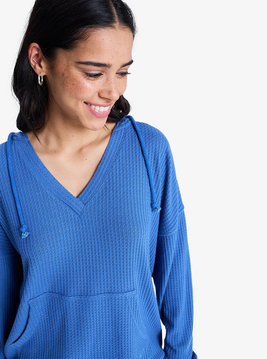 Ocean Drive - Oversized Knit Hoodie Voor Dames