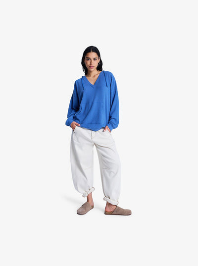 Ocean Drive - Oversized Knit Hoodie Voor Dames