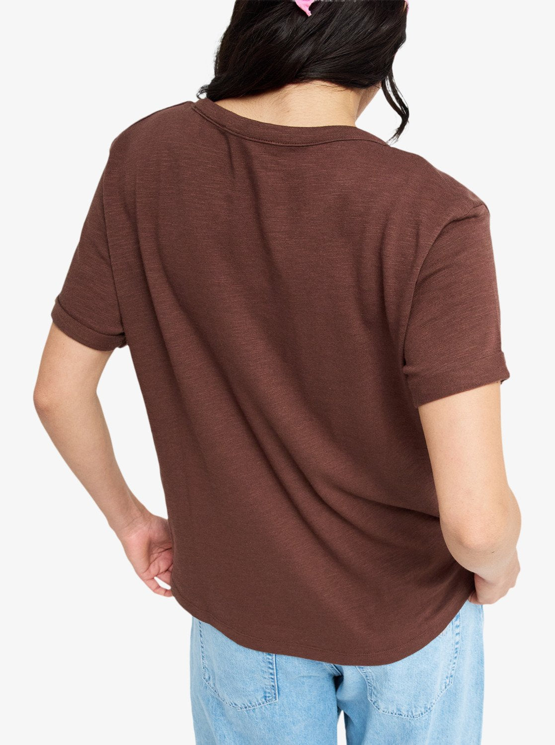 ROXY Oceanwave Regular Slub - Kurze Ärmel T-Shirt Für Damen