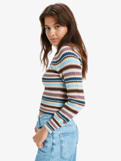 Roxy Playa Morning - Long Sleeve Cropped Jumper for Women