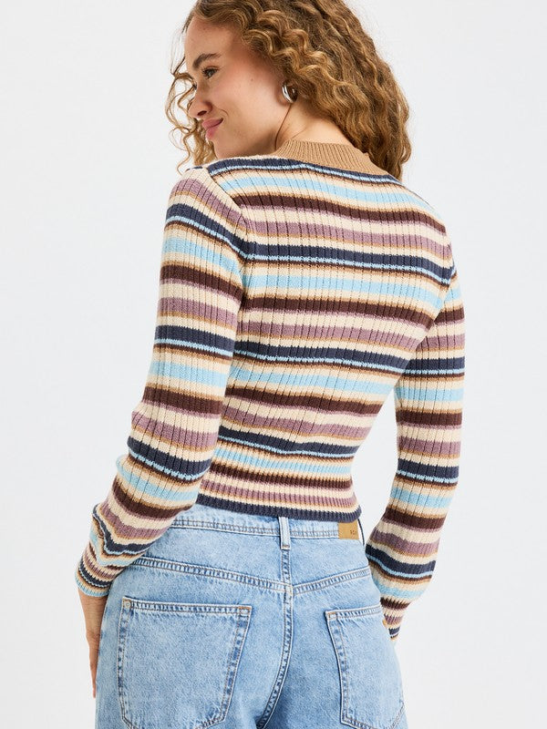 Roxy Playa Morning - Long Sleeve Cropped Jumper for Women