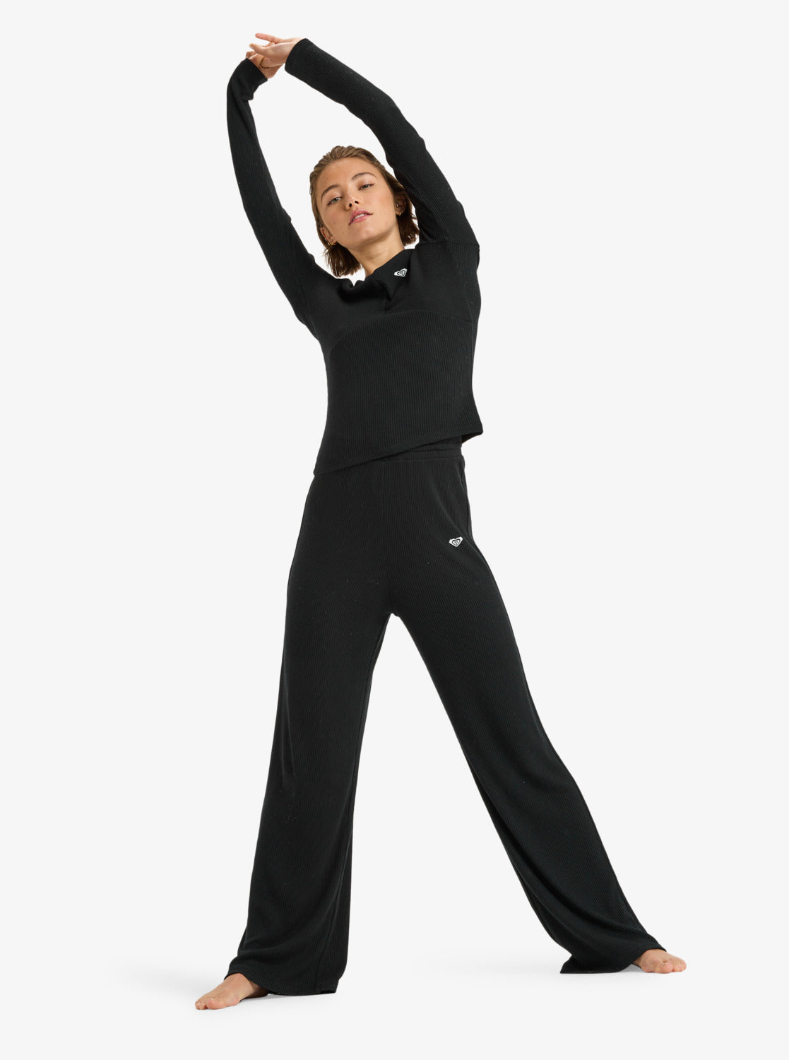 Rise & Vibe New Rib Wide Leg - Sportbroek voor Dames