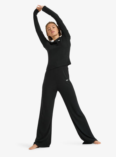 Rise & Vibe New Rib Wide Leg - Sportbroek voor Dames