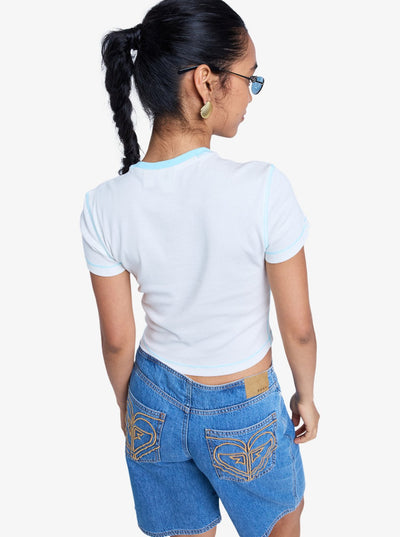 Roxy Sea You Later Baby Tee - Fitted T-Shirt For Women