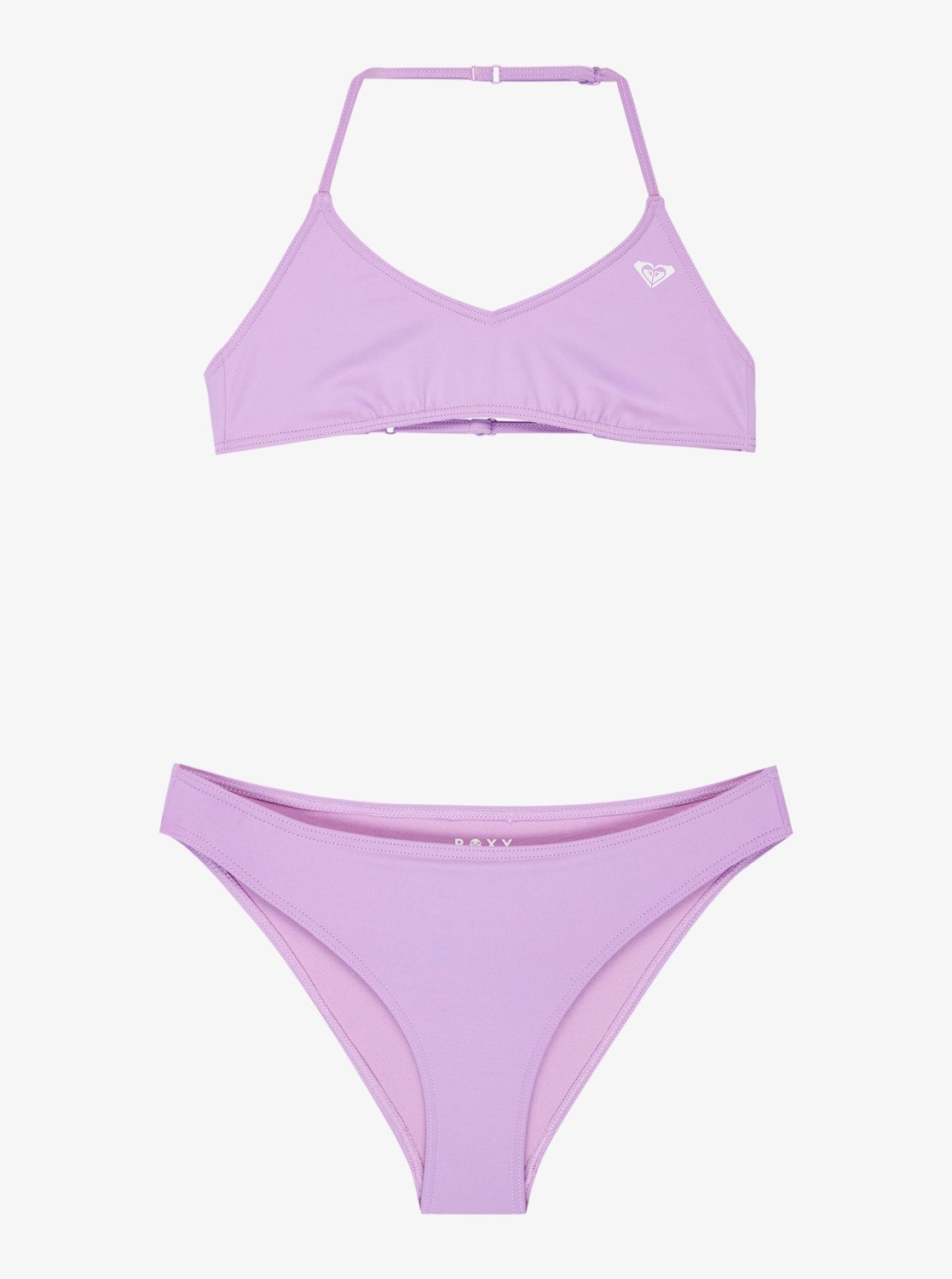 Roxy Solid Active Rg Tri Bra Set - Two Piece Bralette Bikini Set For Girls