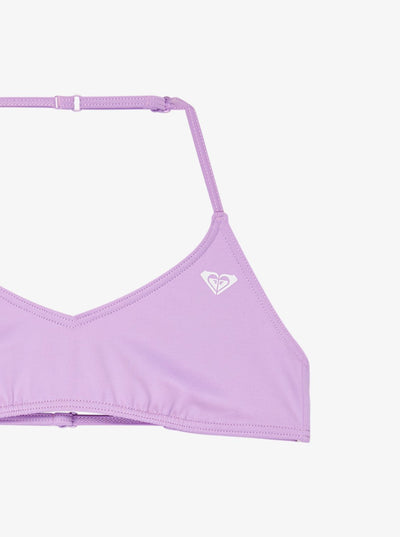 Roxy Solid Active Rg Tri Bra Set - Two Piece Bralette Bikini Set For Girls