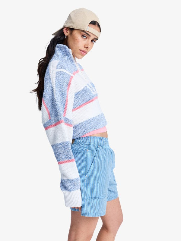 ROXY Stay Wavy Mid - Denim Shorts Für Damen