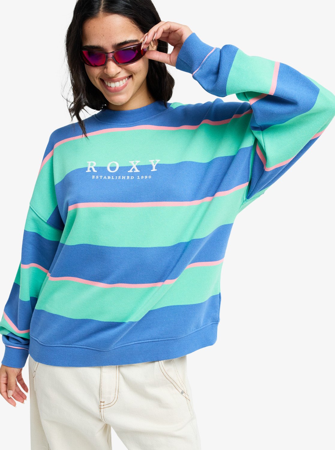 Strictly Stripes Oversized - Oversized Sweatshirt Voor Dames