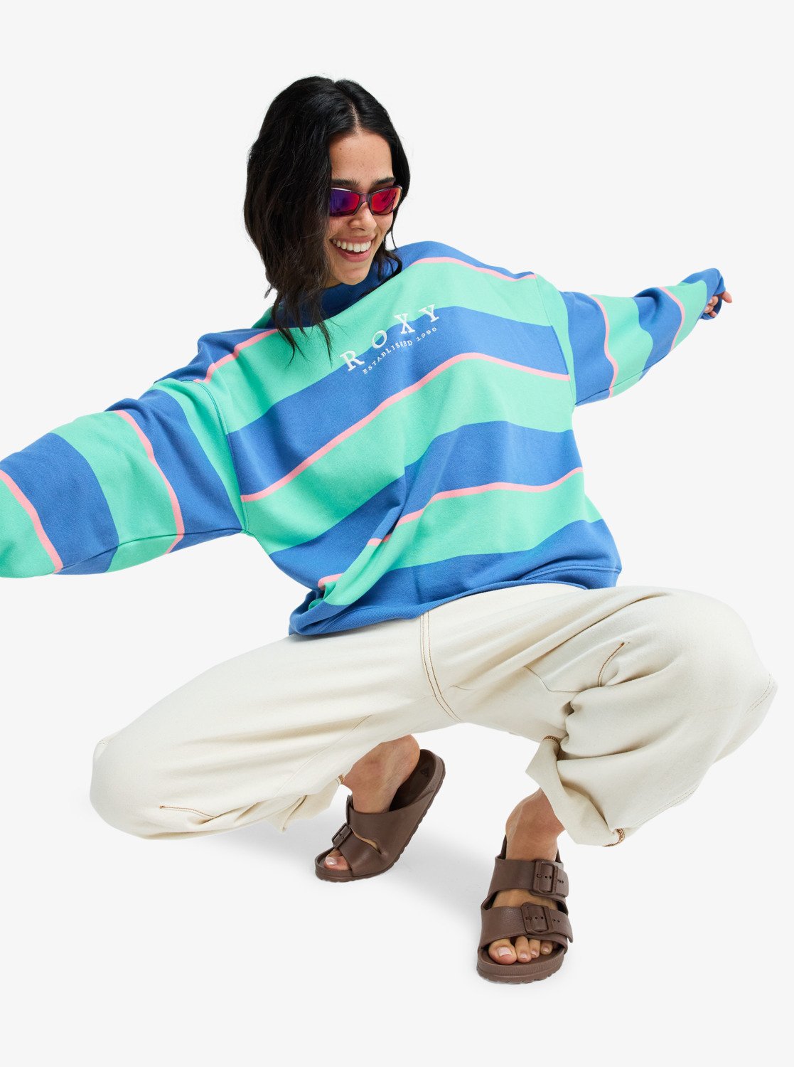 Strictly Stripes Oversized - Oversized Sweatshirt Voor Dames