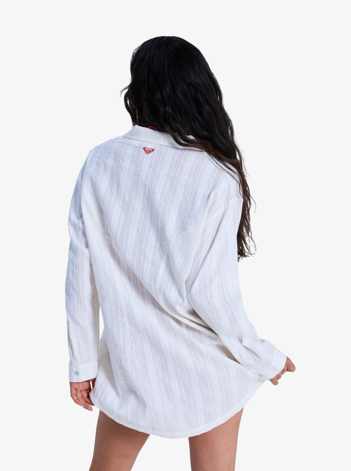 Sunset Back - Beach Cover-Up Shirt Voor Dames